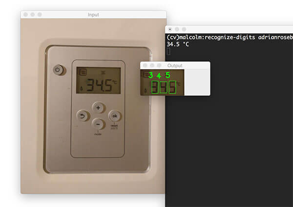 Figure 13: Correctly recognizing digits in images with OpenCV and Python.