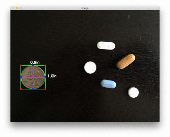 Learn how to measure the size of objects in images.