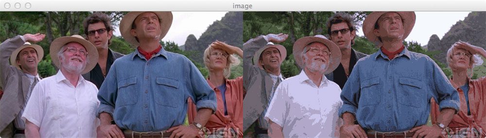 Color Quantization with OpenCV