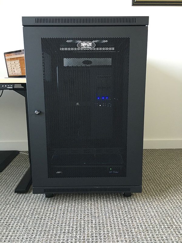 Figure 6: The rack, all locked up.