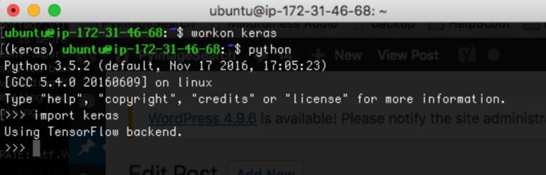 Installing Keras With Tensorflow Backend Pyimagesearch