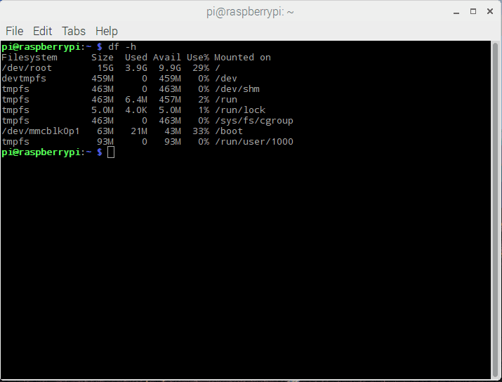 Figure 4: After booting my Raspberry Pi for the first time your filesystem will be expanded to utilize the entire disk.