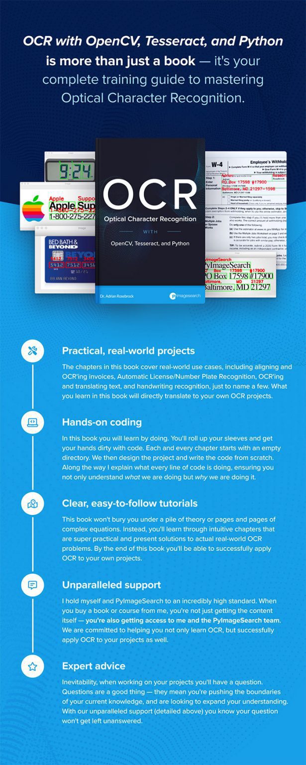 Table of Contents OCR with OpenCV, Tesseract, and Python LaptrinhX