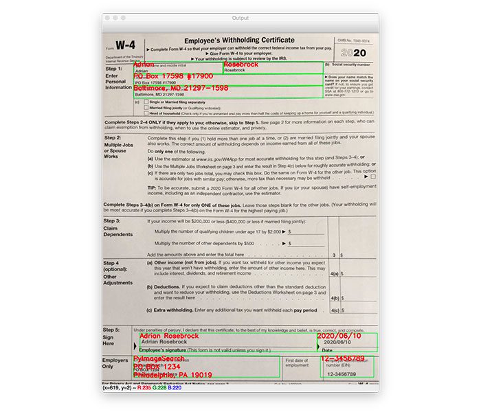 Ocr A Document Form Or Invoice With Tesseract Opencv And Python Pyimagesearch